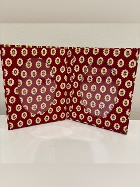 Vintage Pierre Deux Double Photo Frame Linen  French Country Decor